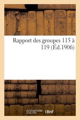 Rapport Des Groupes 115 À 119