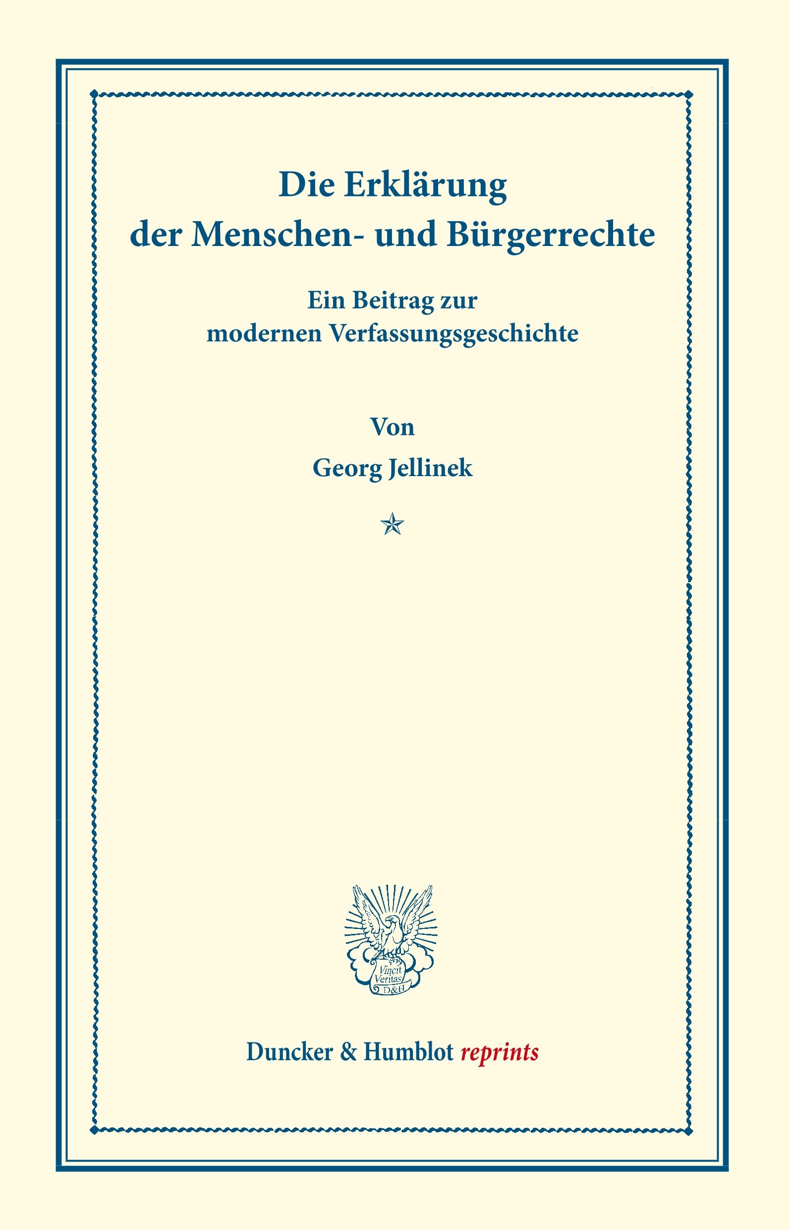 Die Erklärung der Menschen- und Bürgerrechte.