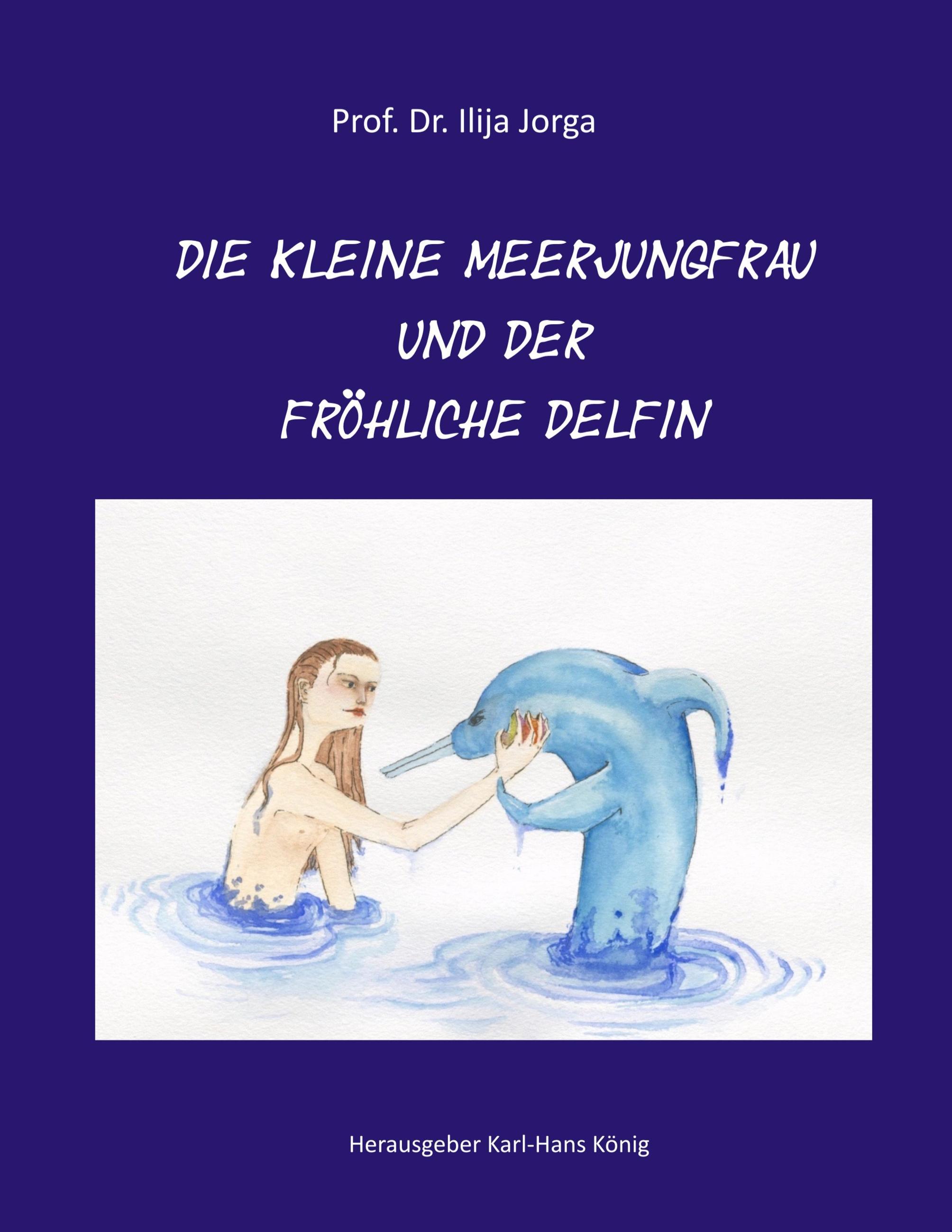 Die kleine Meerjungfrau und der fröhliche Delfin