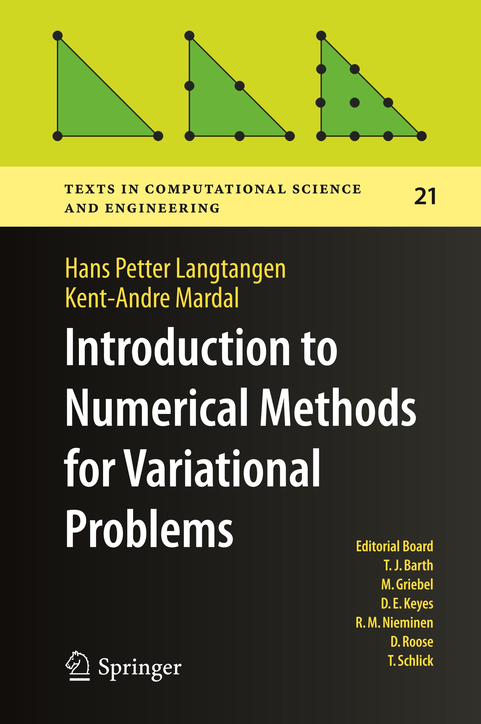 Introduction to Numerical Methods for Variational Problems