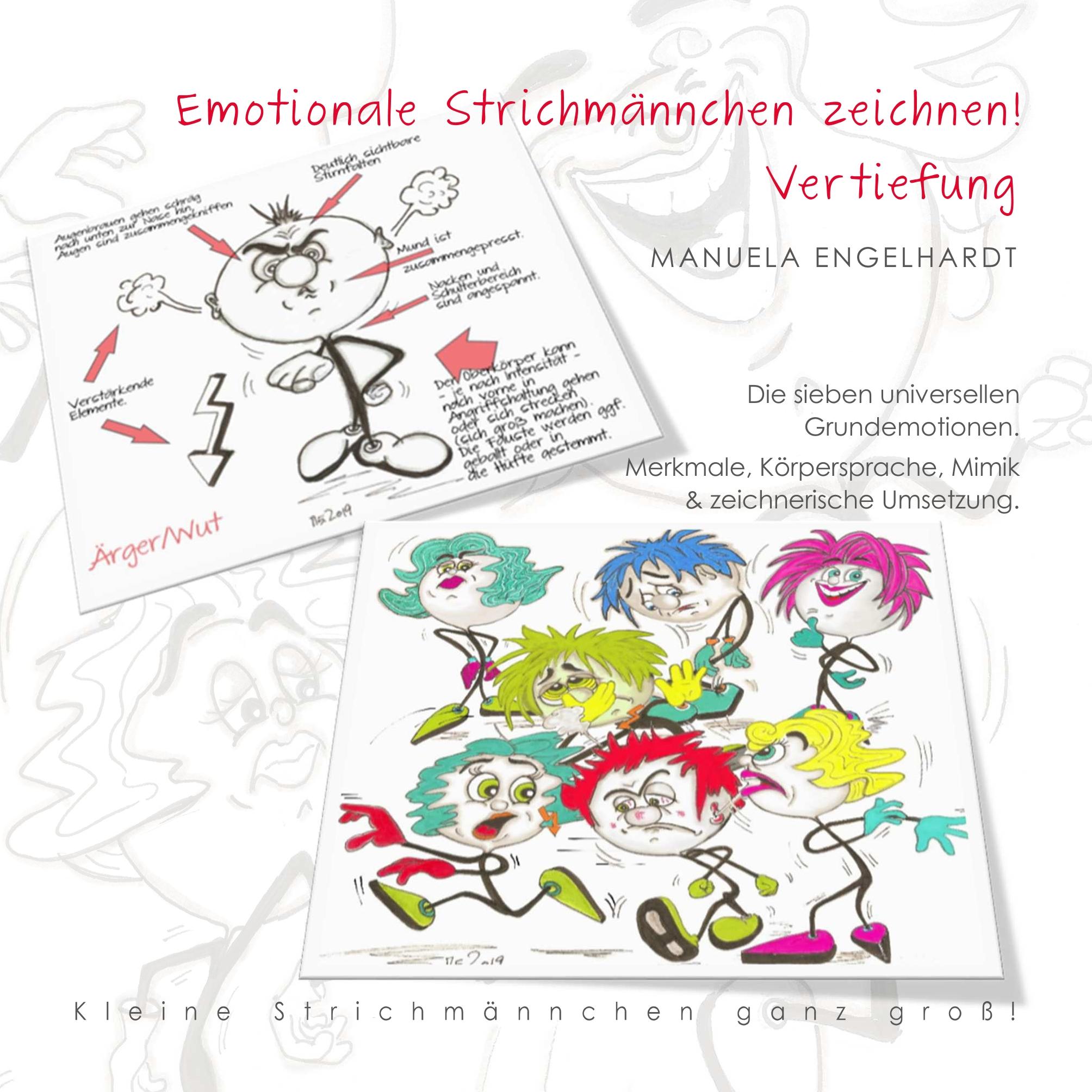 Emotionale Strichmännchen zeichnen