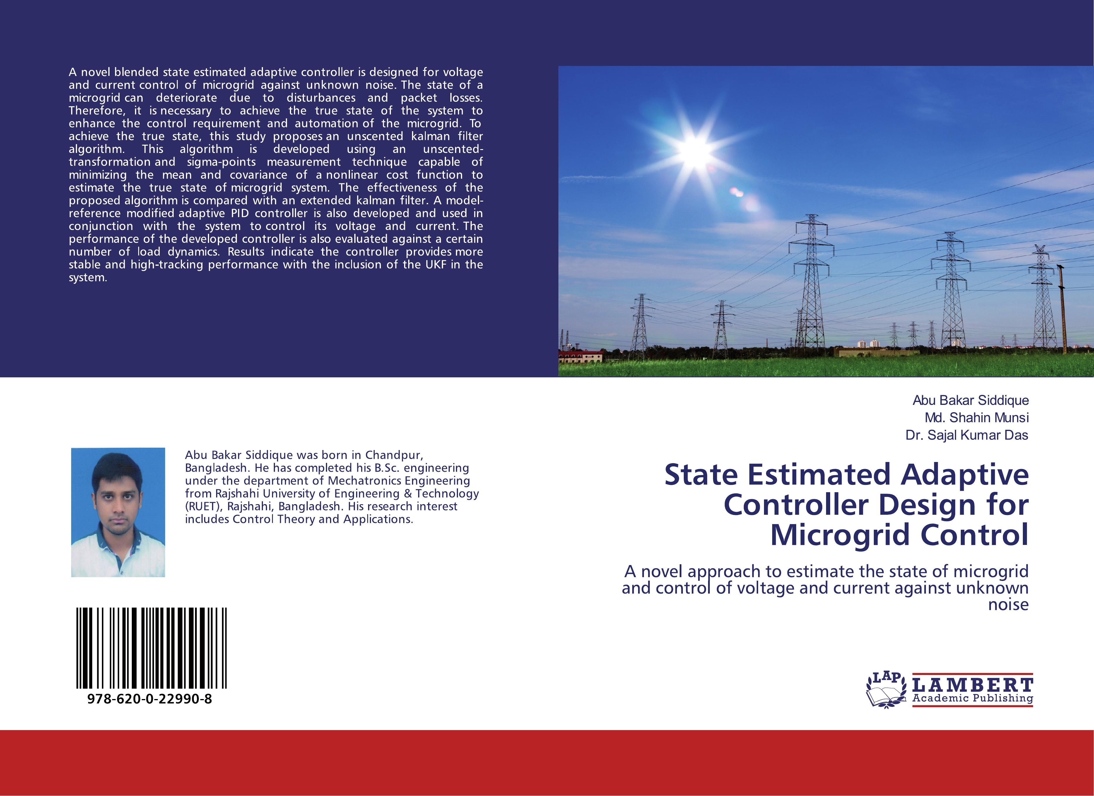 State Estimated Adaptive Controller Design for Microgrid Control