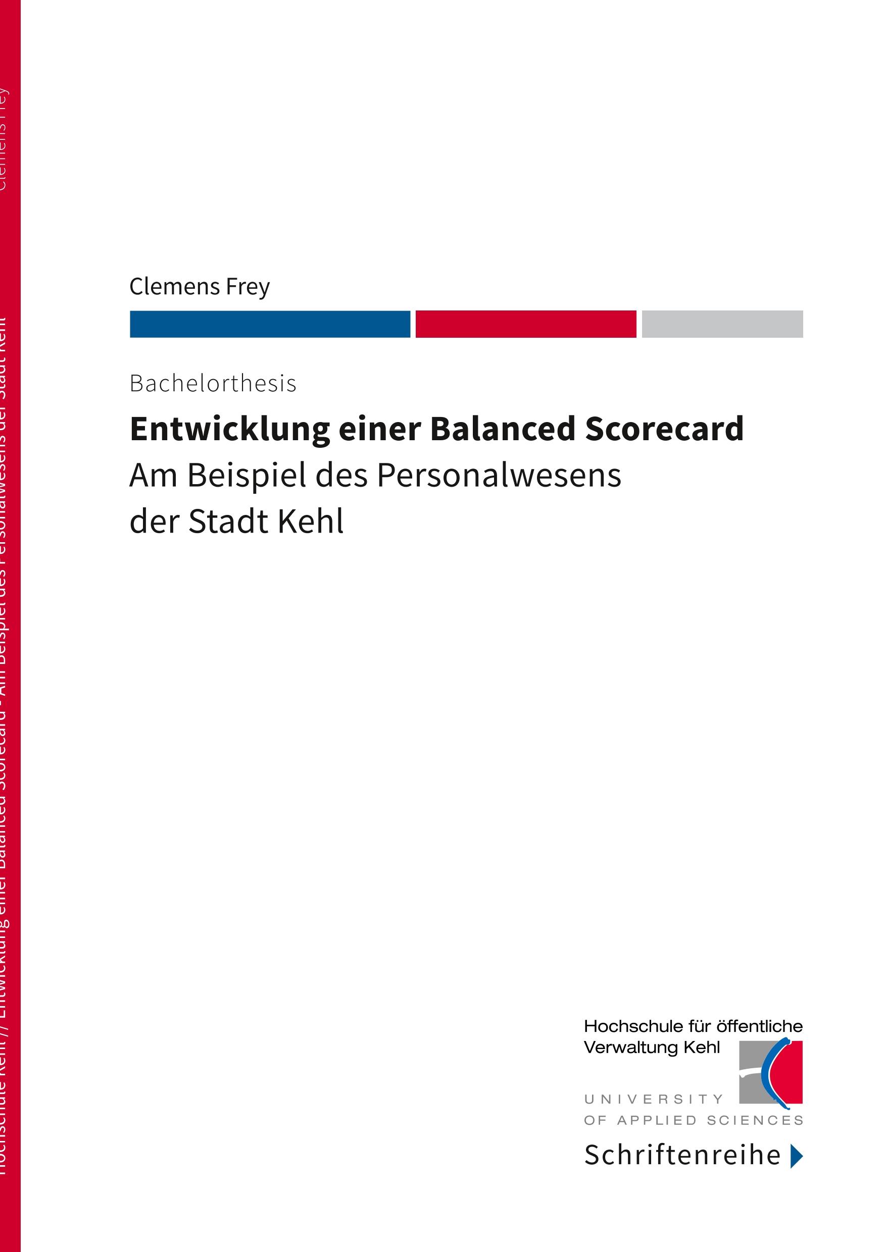 Entwicklung einer Balanced Scorecard