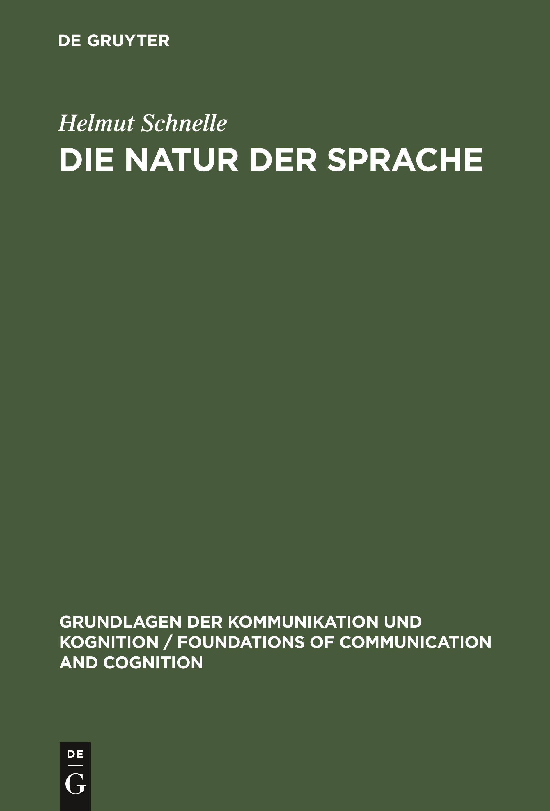 Die Natur der Sprache