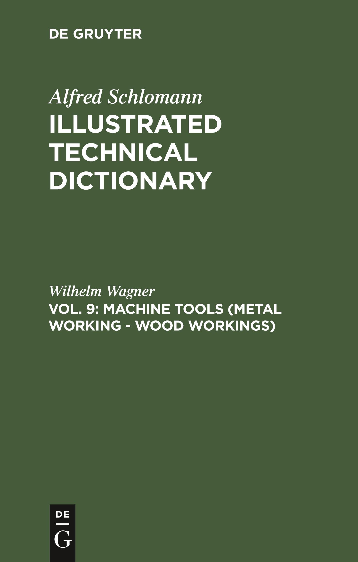 Machine Tools (Metal Working - Wood Workings)