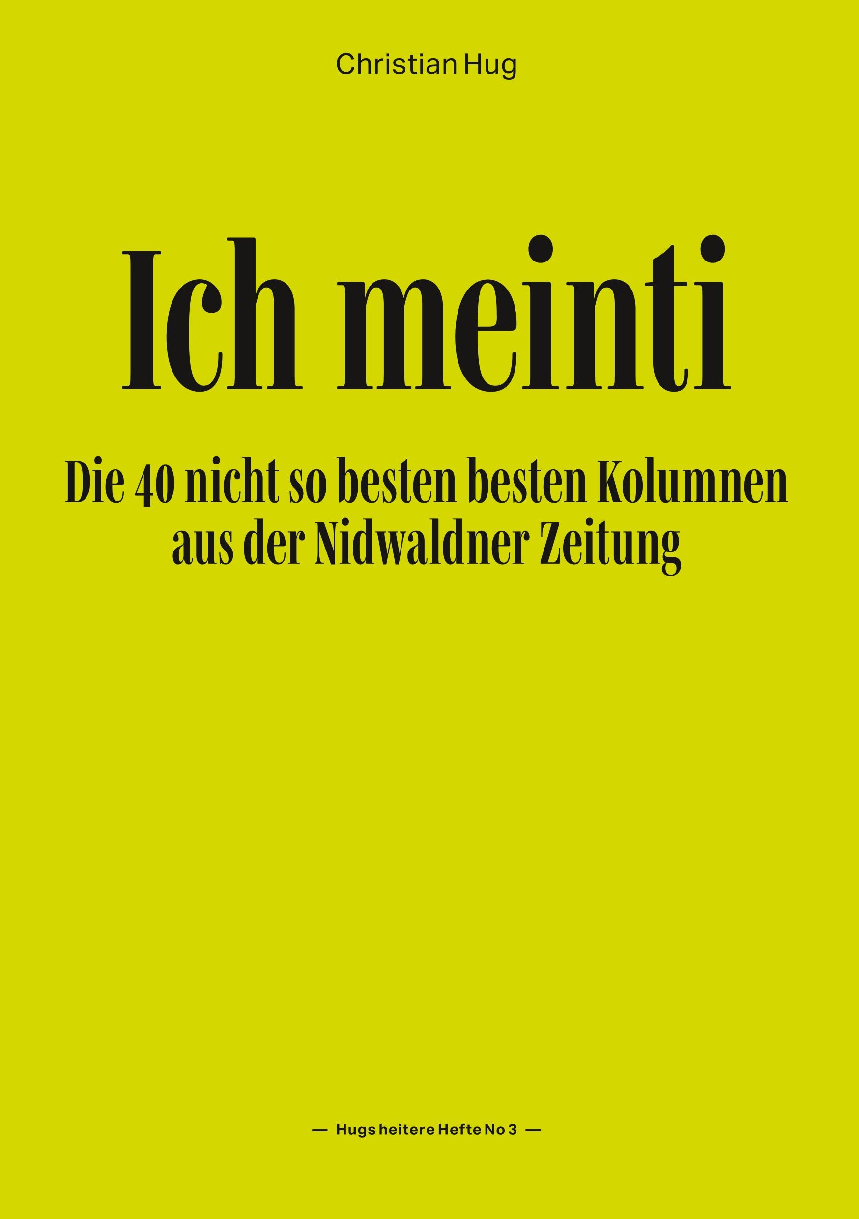 Ich meinti III