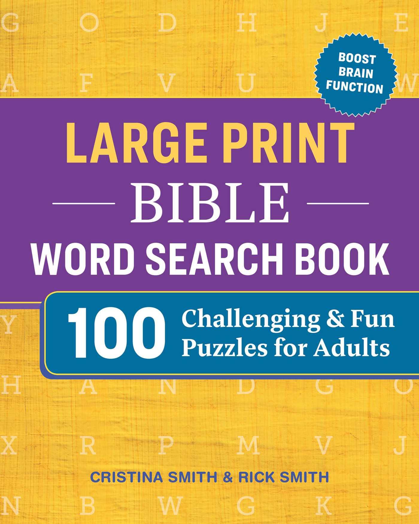 Large Print Bible Word Search Book