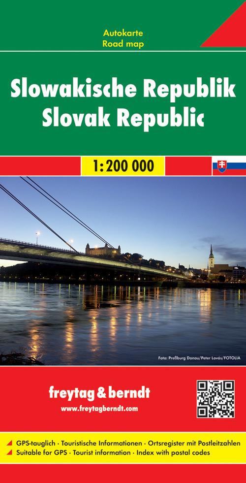 Slowakische Republik 1 : 200 000. Autokarte