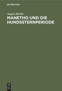 Manetho und die Hundssternperiode