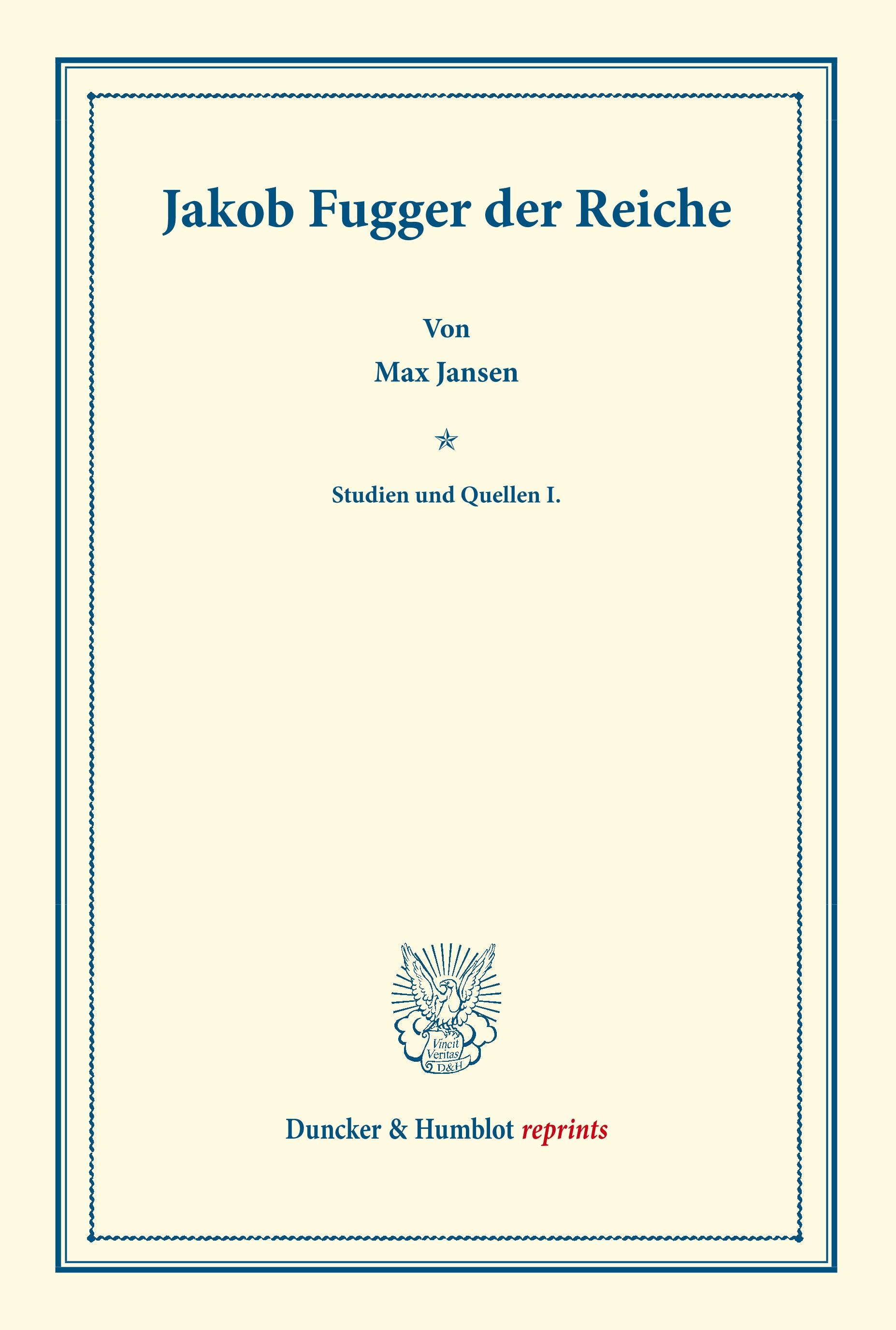 Jakob Fugger der Reiche.