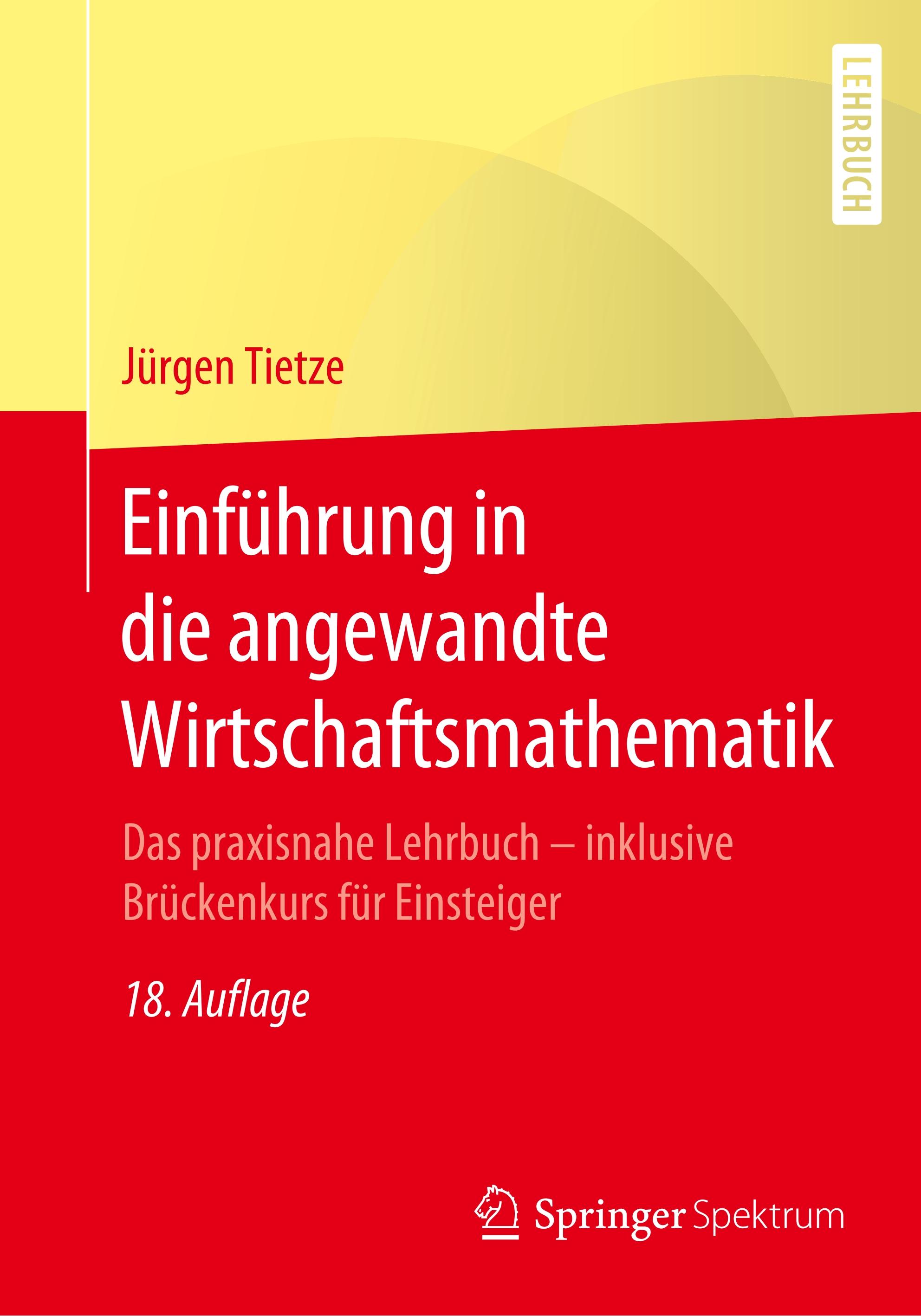 Einführung in die angewandte Wirtschaftsmathematik