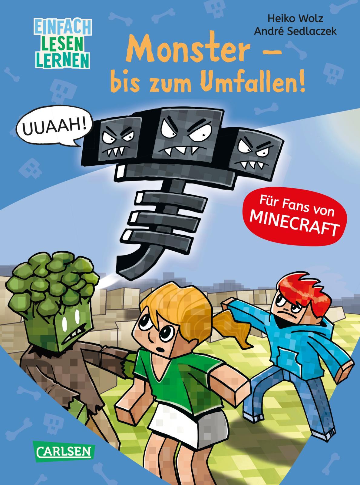 Lesenlernen mit Spaß - Minecraft 2: Monster - bis zum Umfallen!