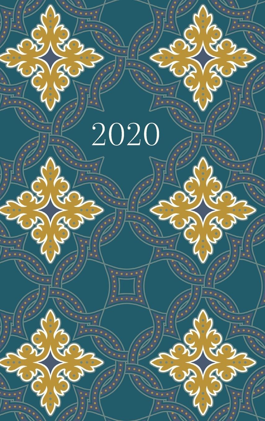 2020 Planner . Diary . Journal . Week per spread . Teal Tiles . Hijri Islamic dates