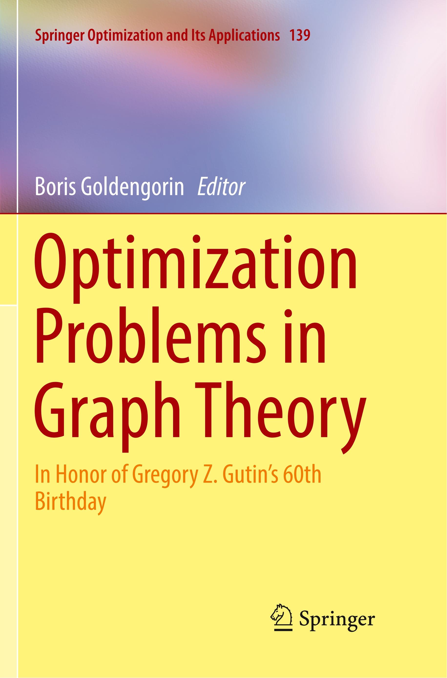 Optimization Problems in Graph Theory