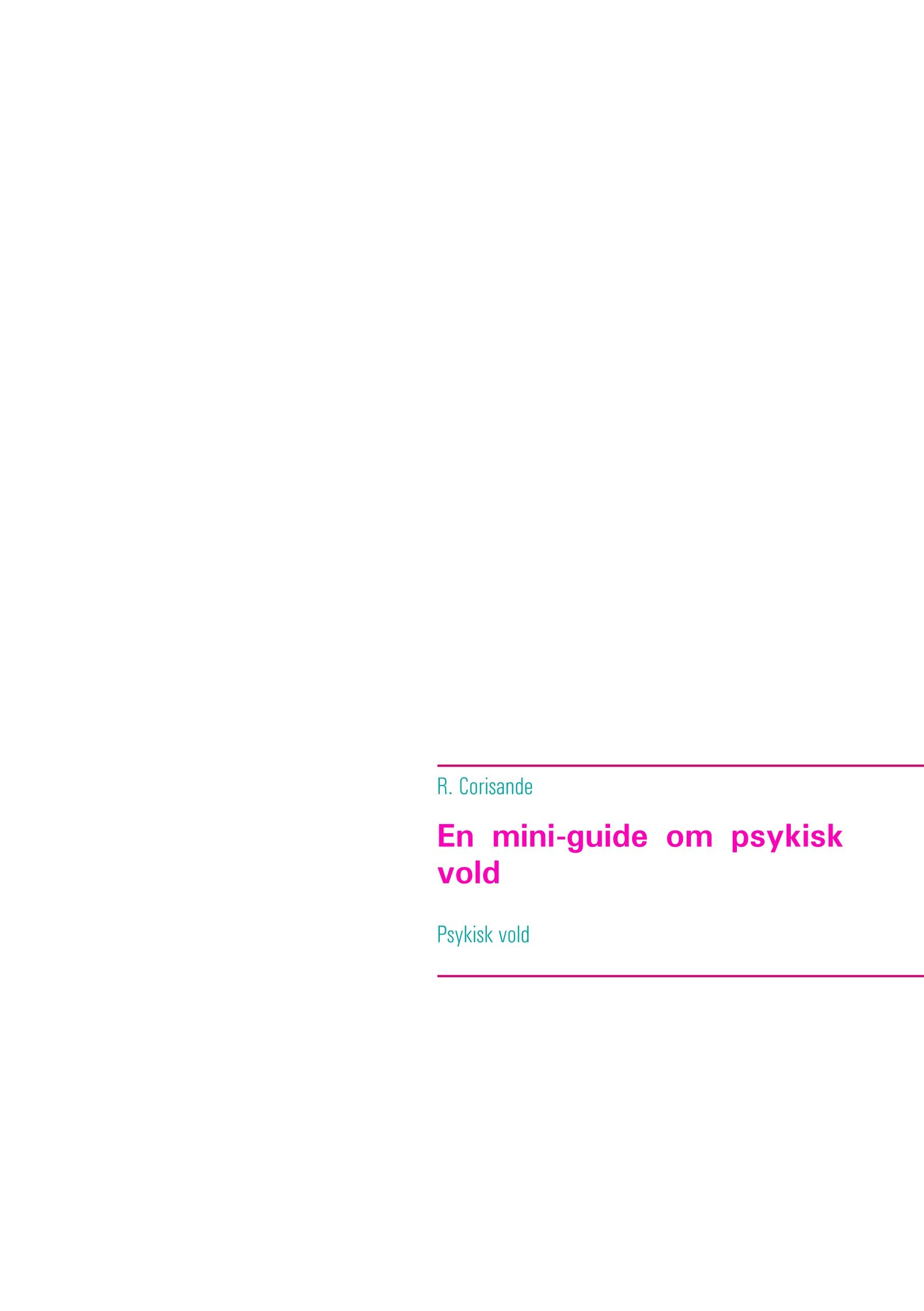 En mini-guide om psykisk vold