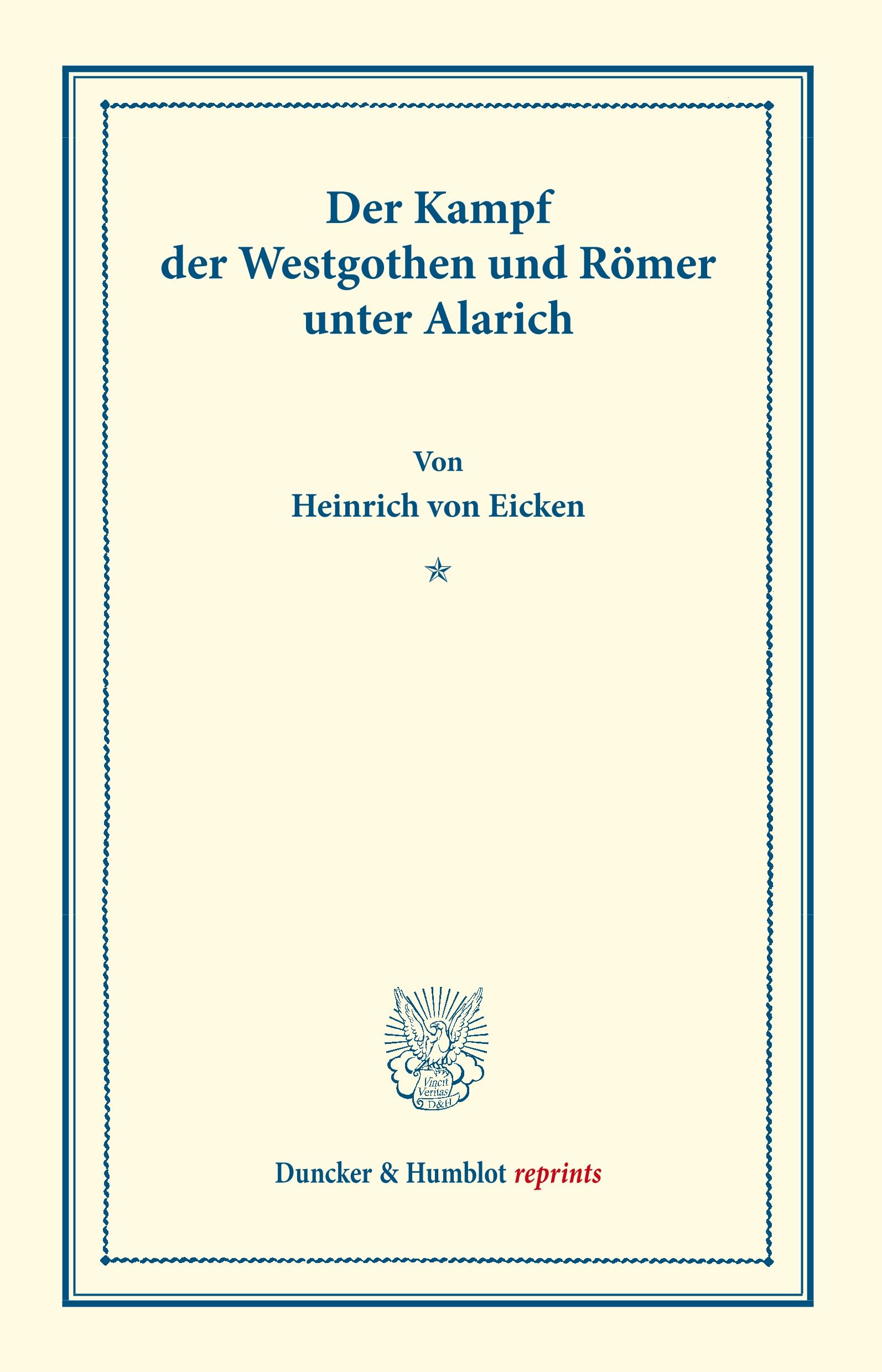 Der Kampf der Westgothen und Römer unter Alarich.