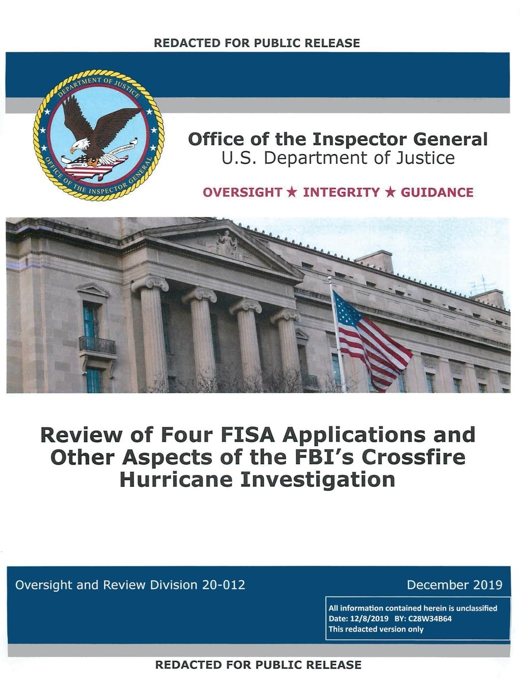 Office of the Inspector General Report