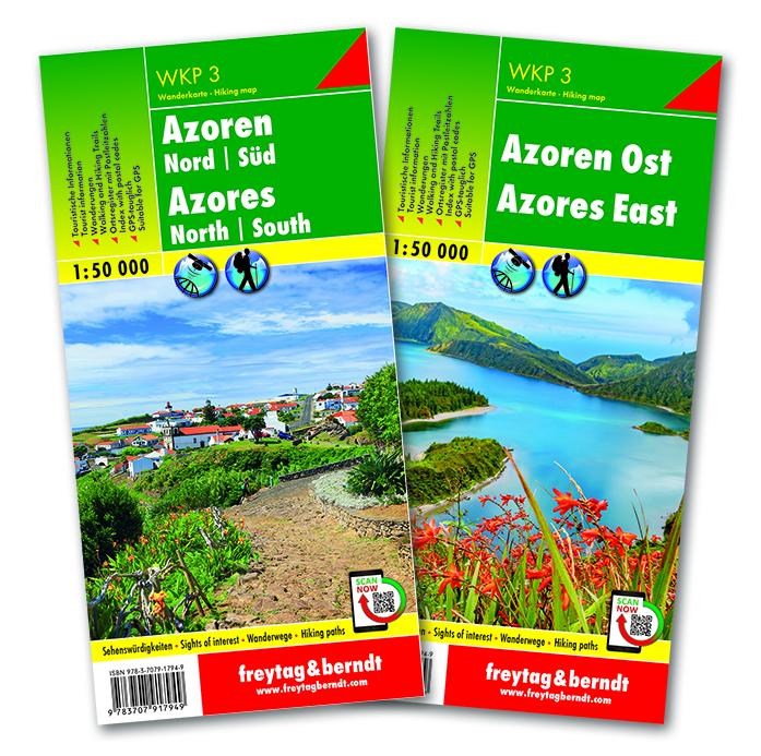 Azoren, Wanderkarten-Set 1:50.000, WKP 3