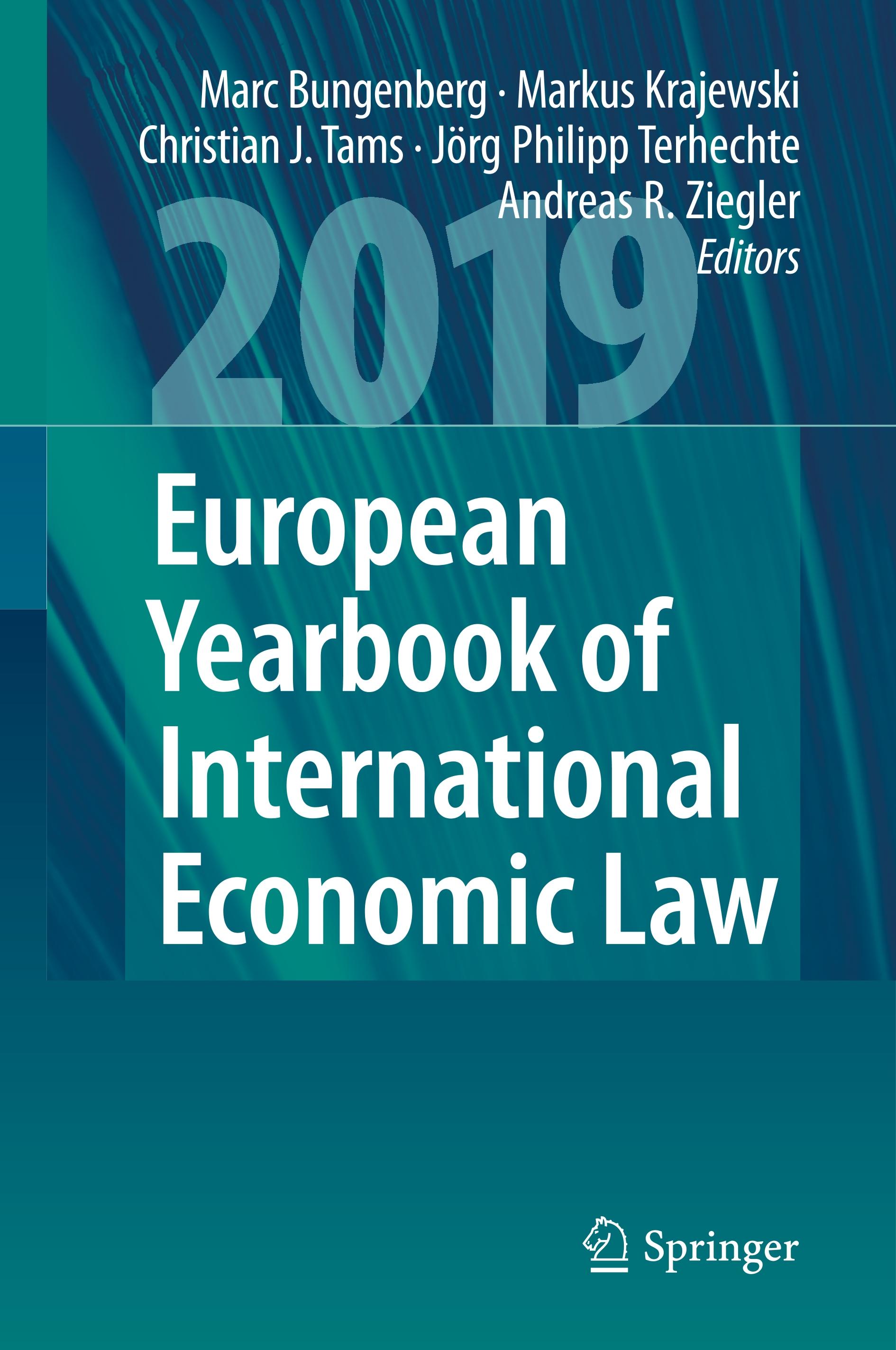 European Yearbook of International Economic Law 2019