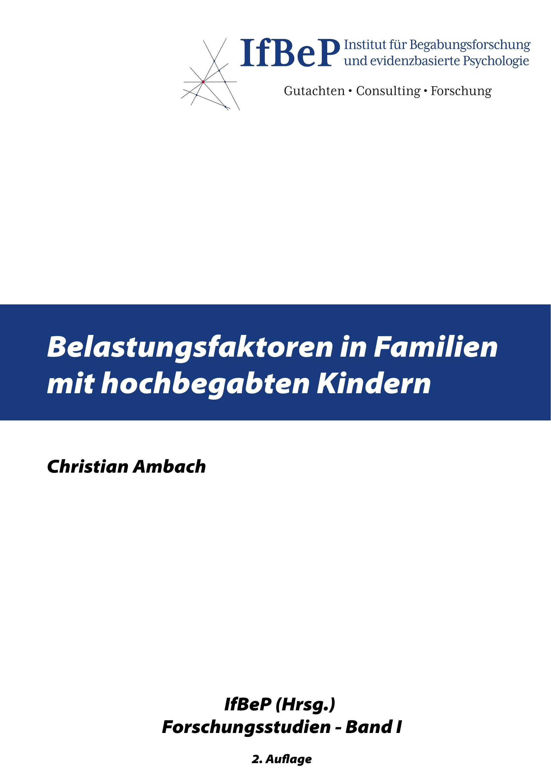 Belastungsfaktoren in Familien mit hochbegabten Kindern