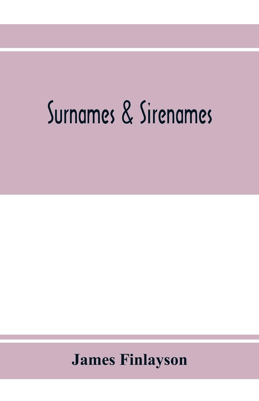 Surnames & sirenames