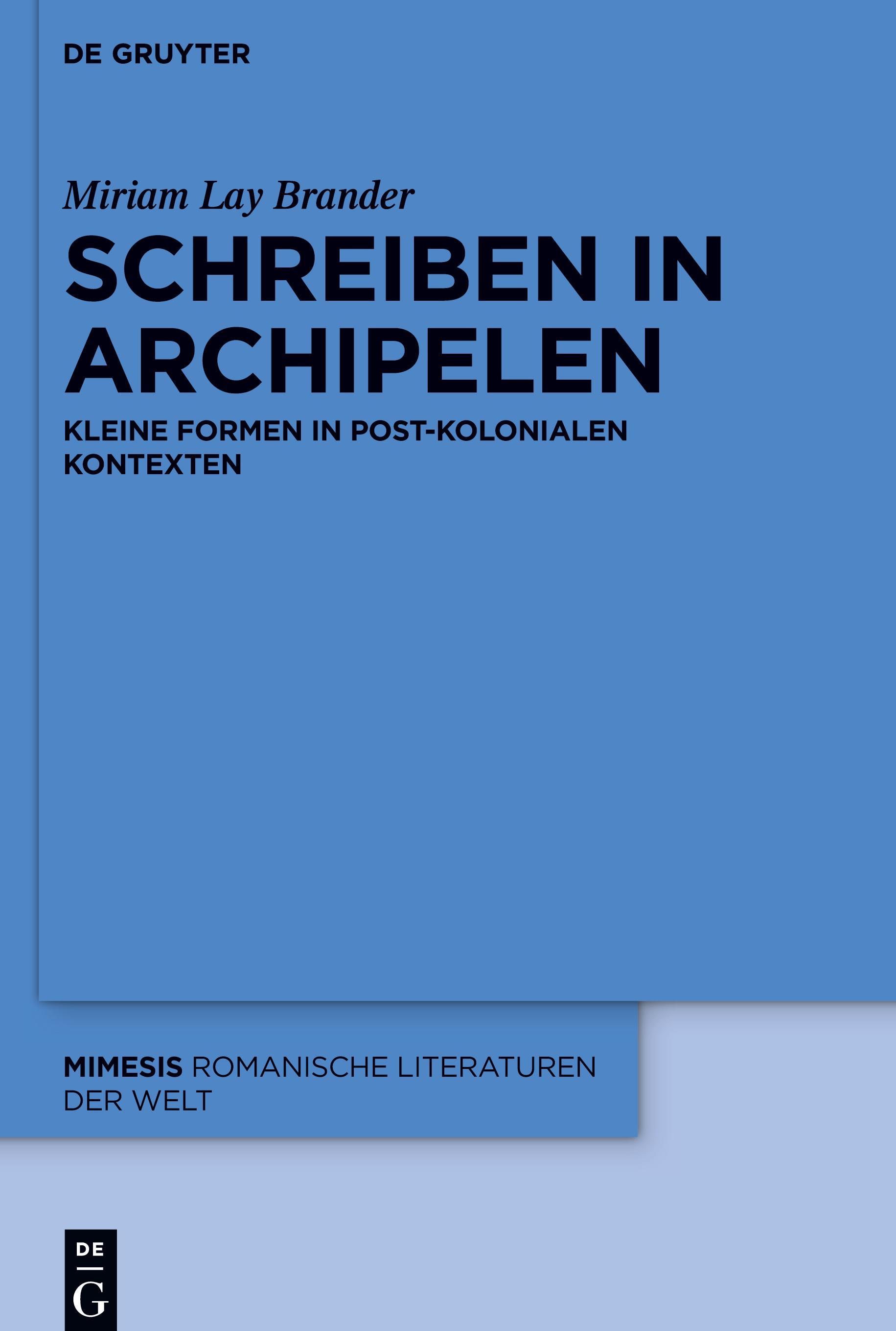 Schreiben in Archipelen