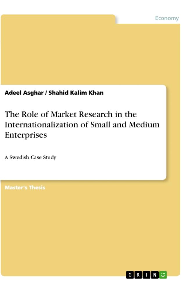 The Role of Market Research in the Internationalization of Small and Medium Enterprises