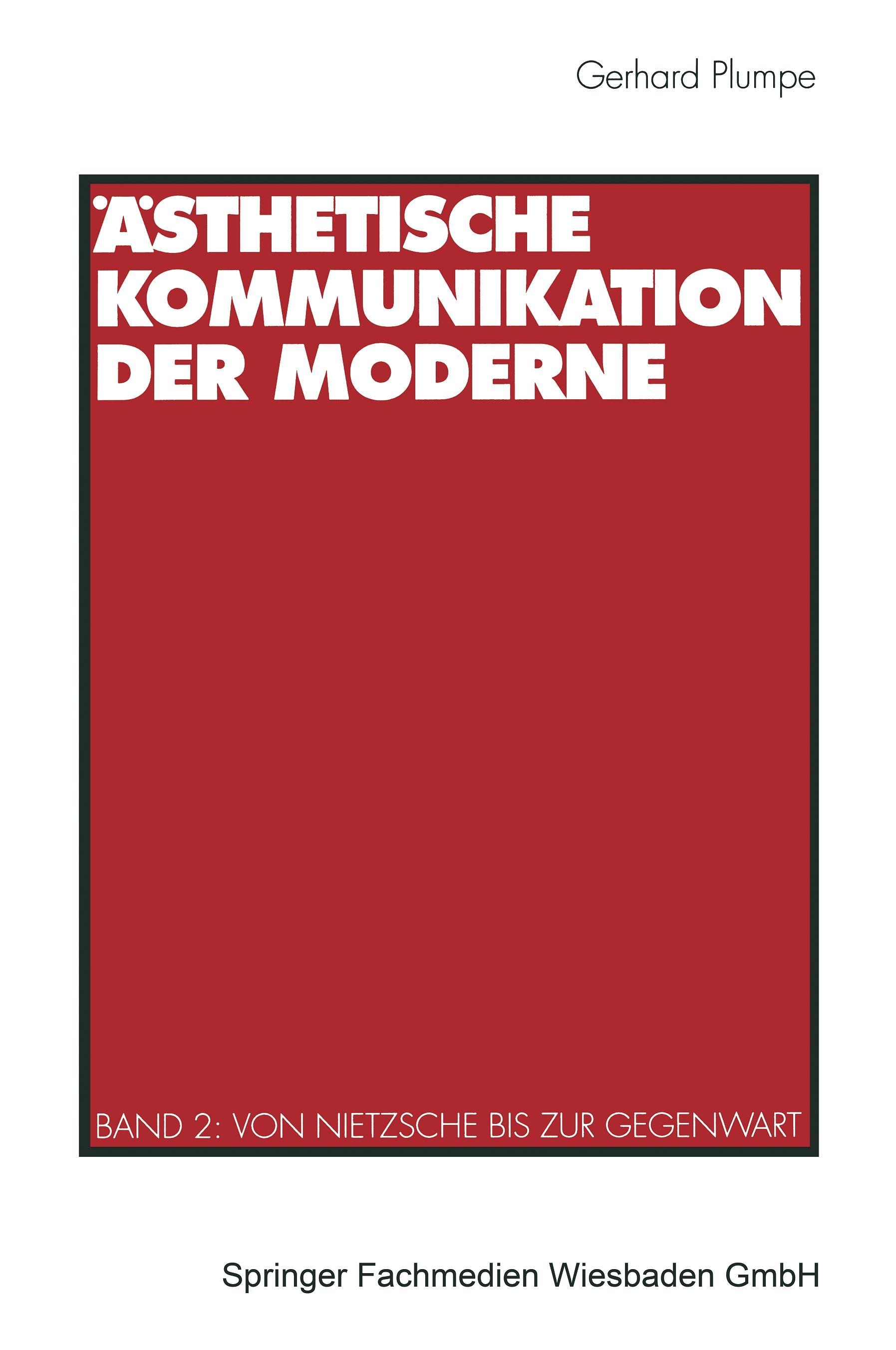 Ästhetische Kommunikation der Moderne