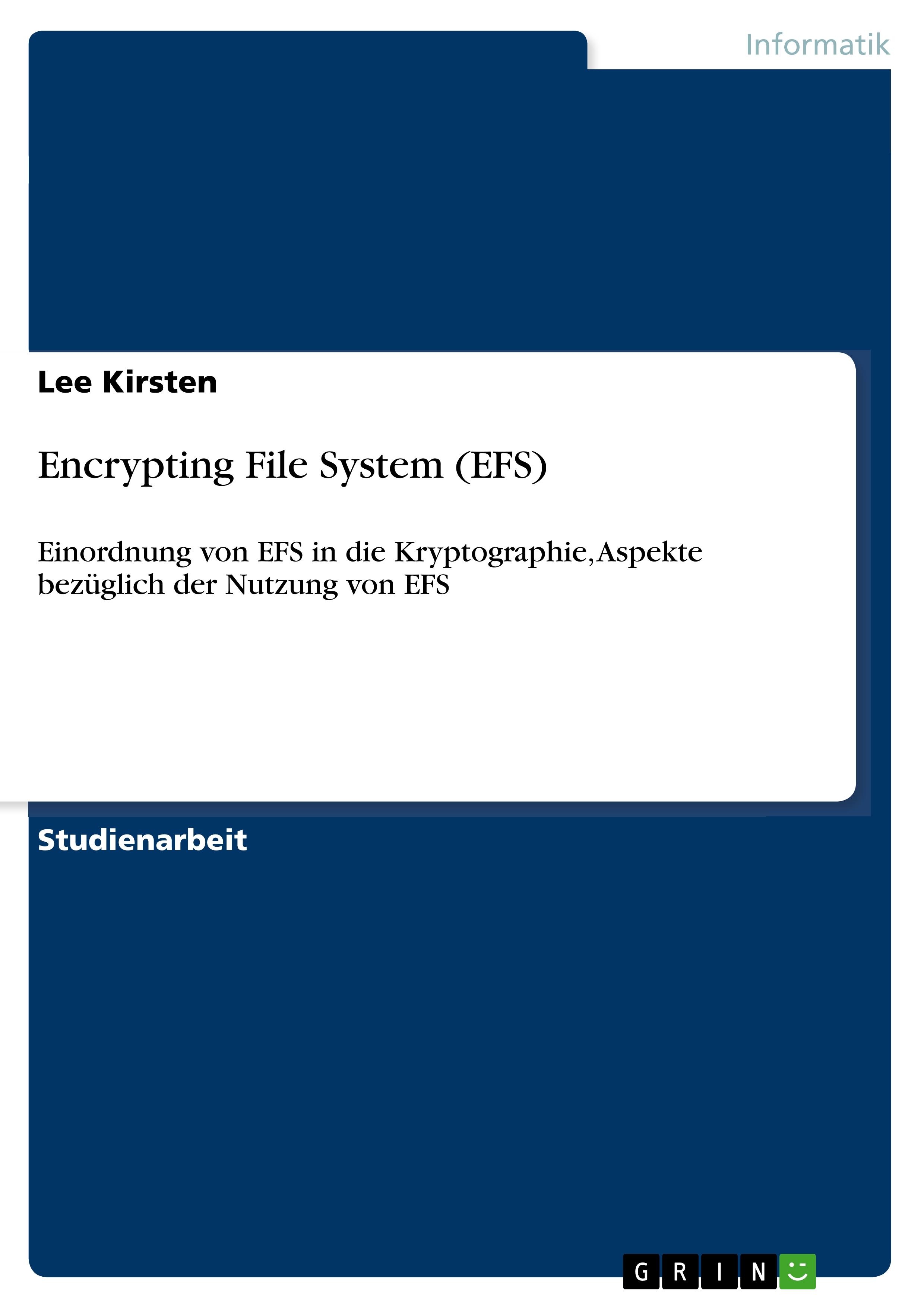 Encrypting File System (EFS)