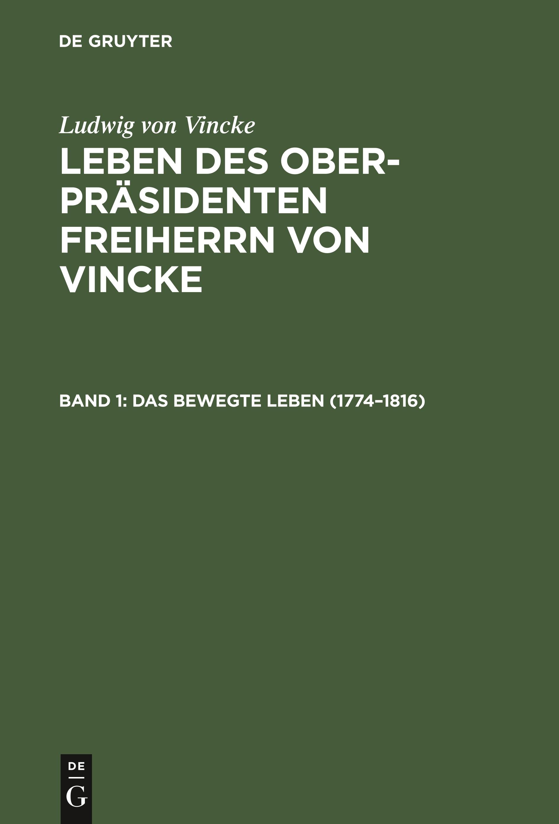 Das bewegte Leben (1774¿1816)