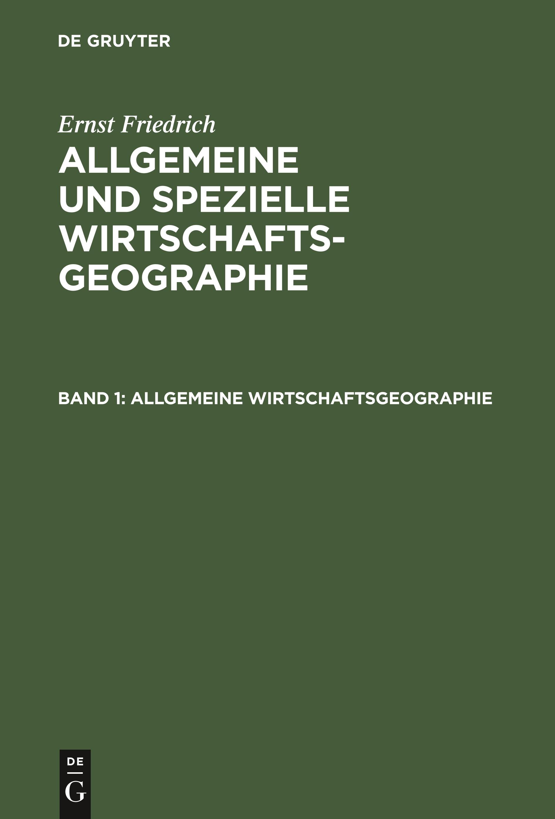 Allgemeine Wirtschaftsgeographie