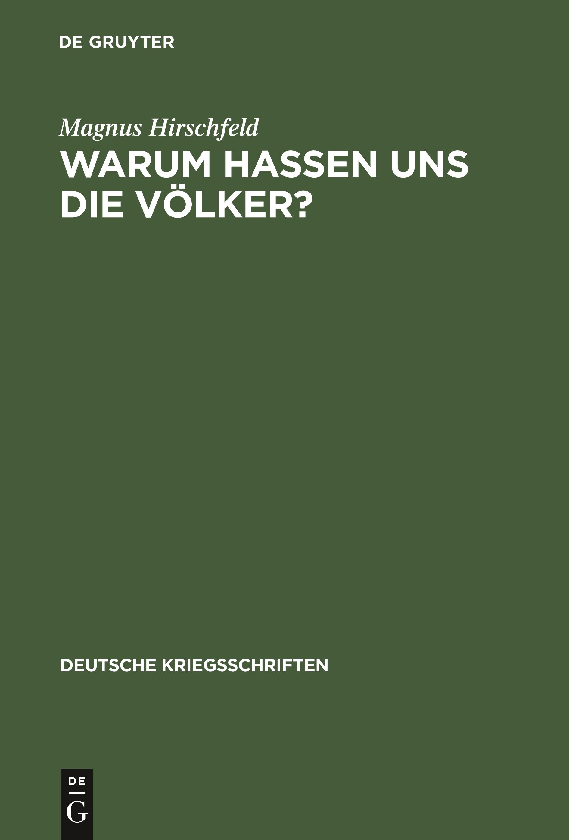 Warum hassen uns die Völker?