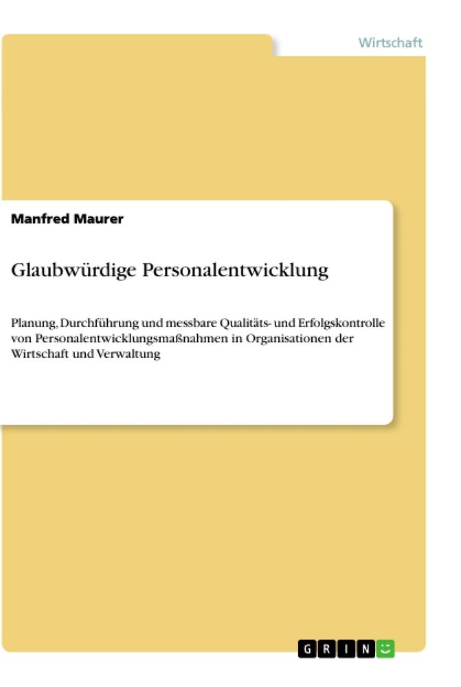 Glaubwürdige Personalentwicklung