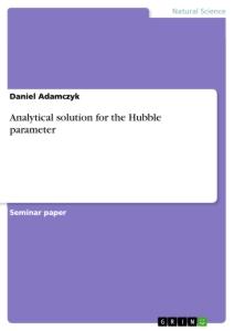 Analytical solution for the Hubble parameter