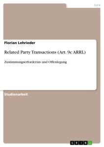 Related Party Transactions (Art. 9c ARRL)