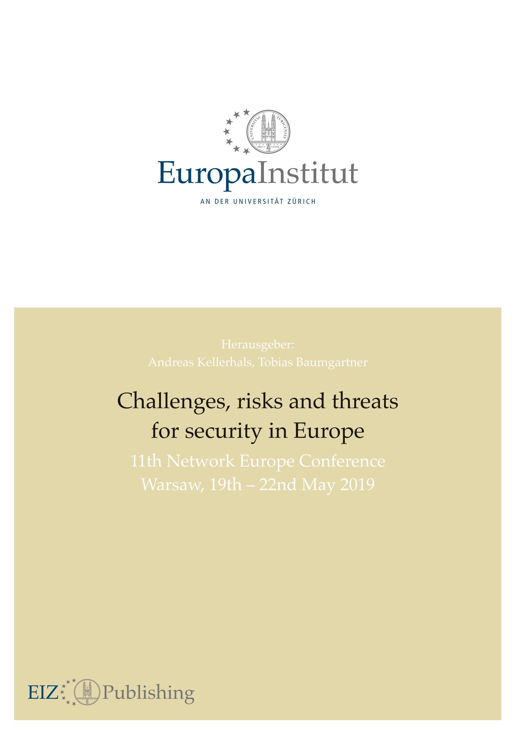 Challenges, risks and threats for security in Europe