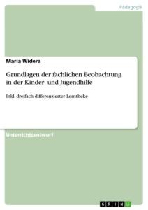 Grundlagen der fachlichen Beobachtung in der Kinder- und Jugendhilfe