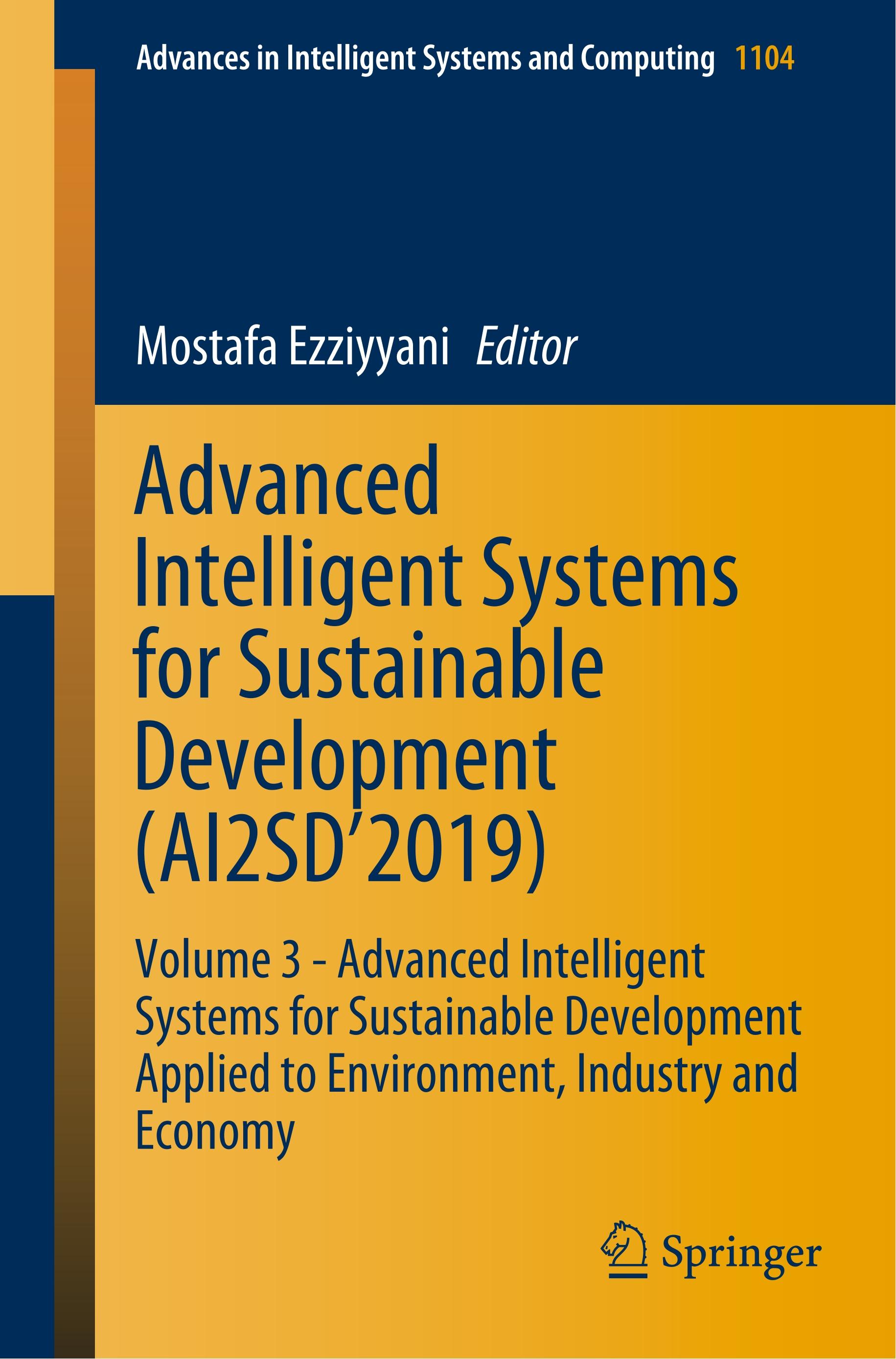 Advanced Intelligent Systems for Sustainable Development (AI2SD'2019)