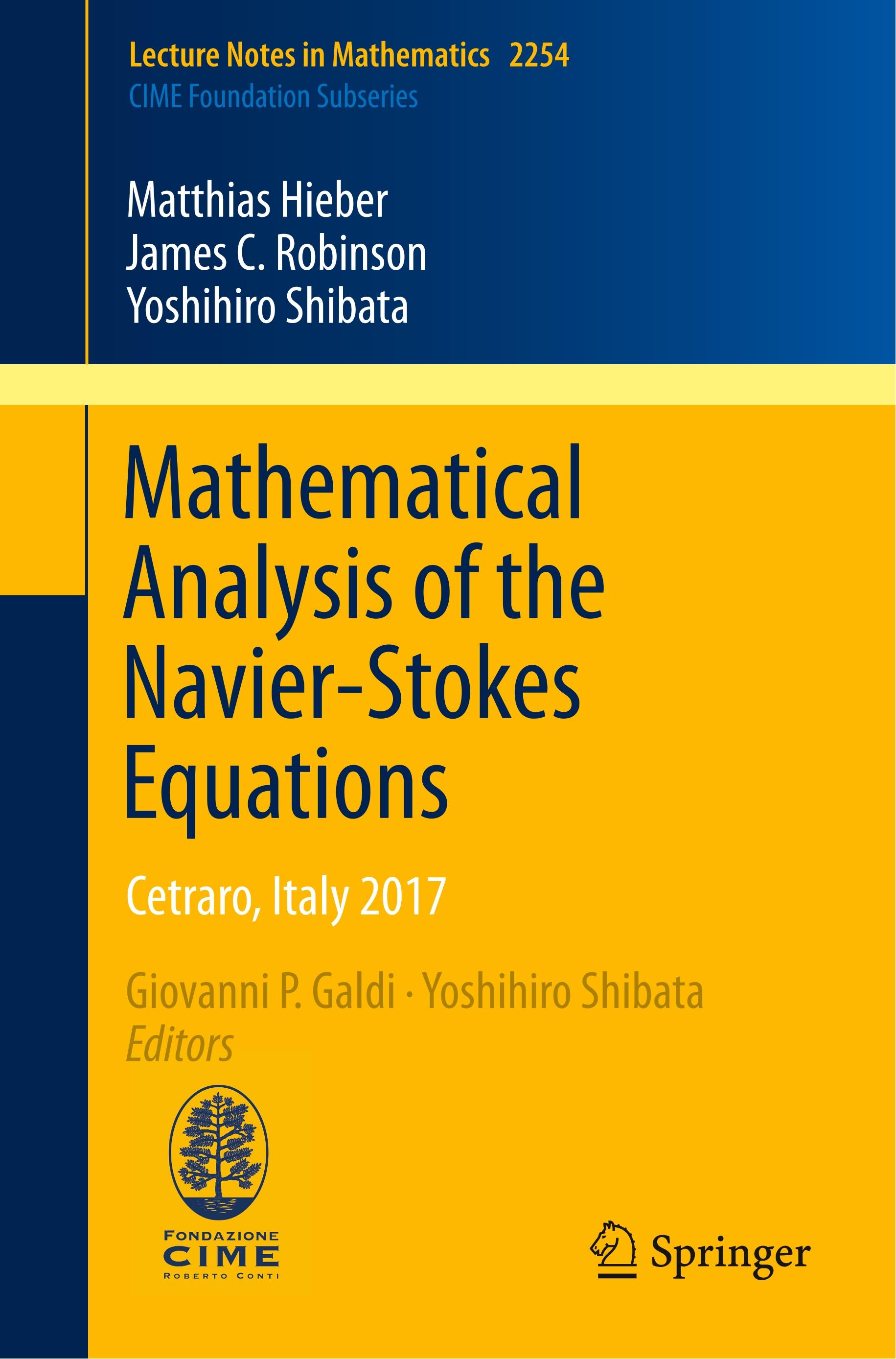 Mathematical Analysis of the Navier-Stokes Equations