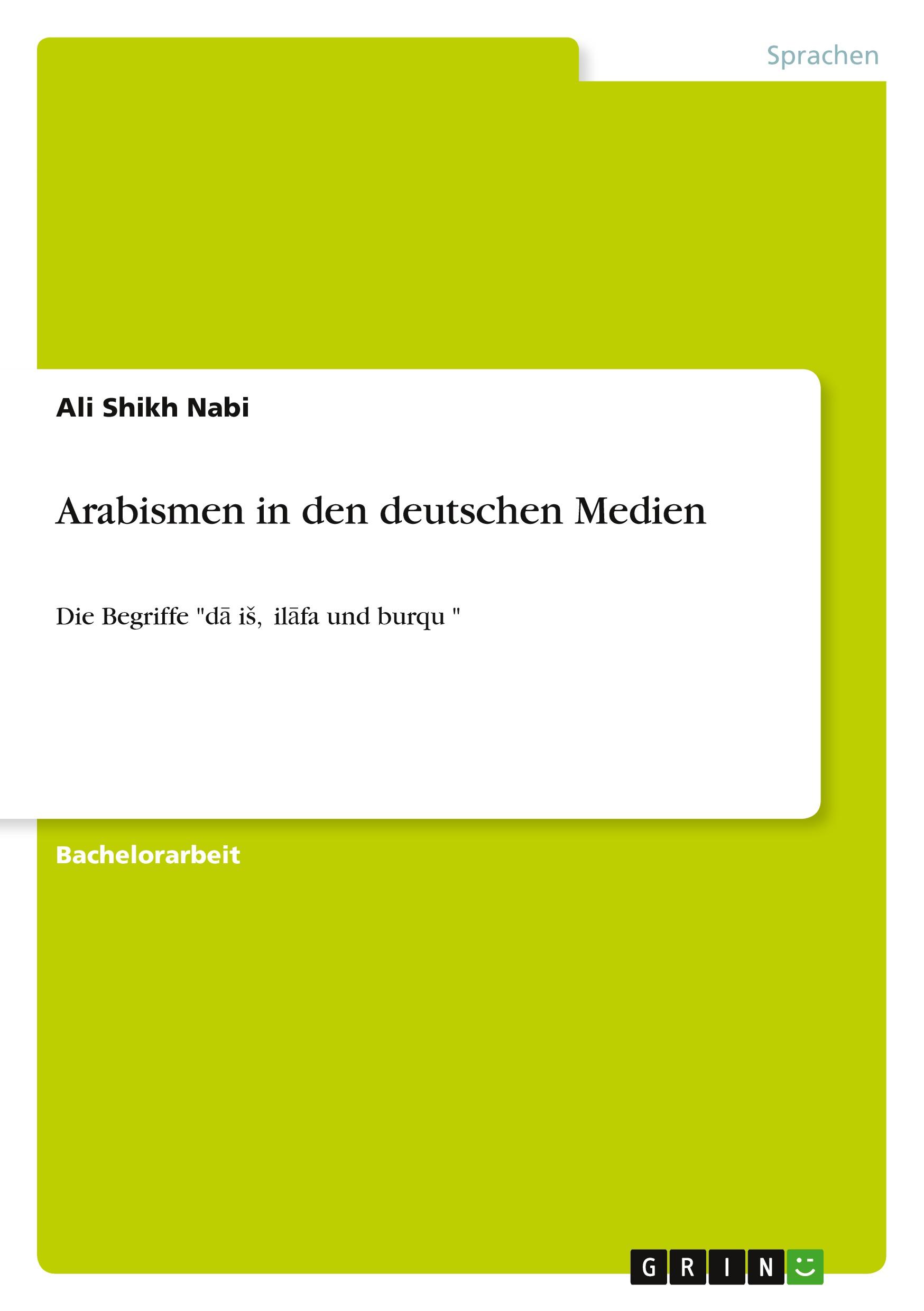 Arabismen in den deutschen Medien