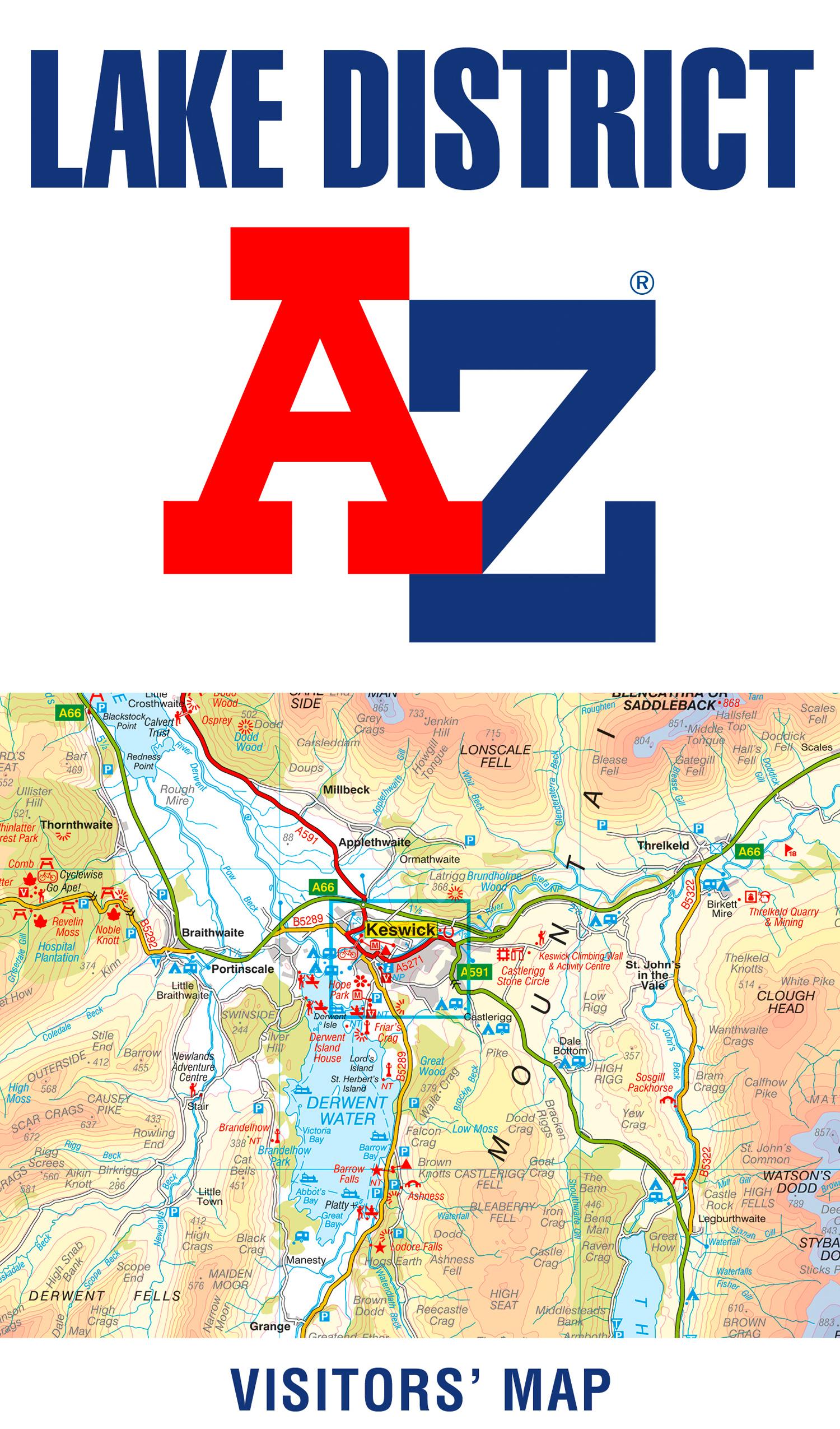 Lake District A-Z Visitors' Map