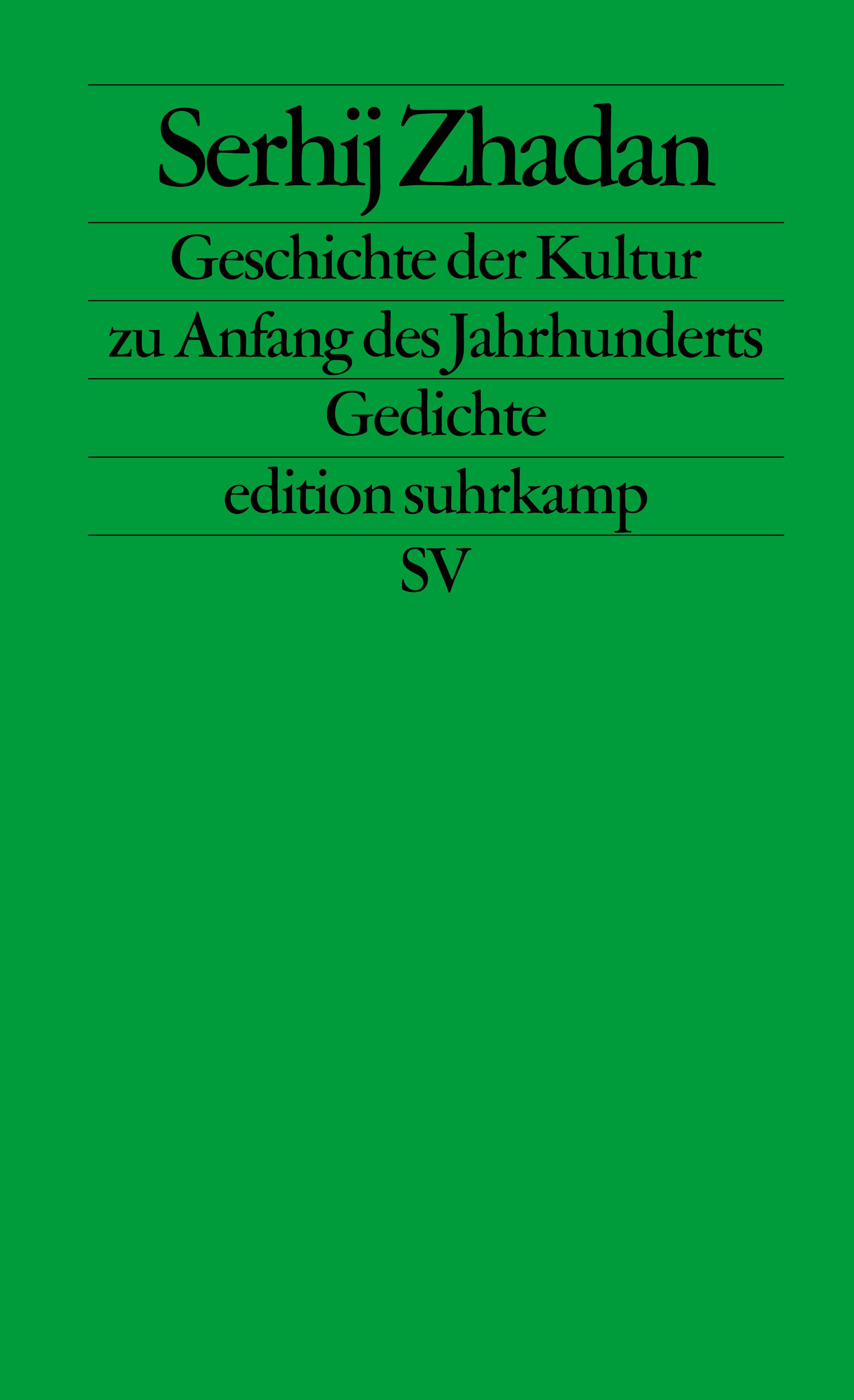 Geschichte der Kultur zu Anfang des Jahrhunderts