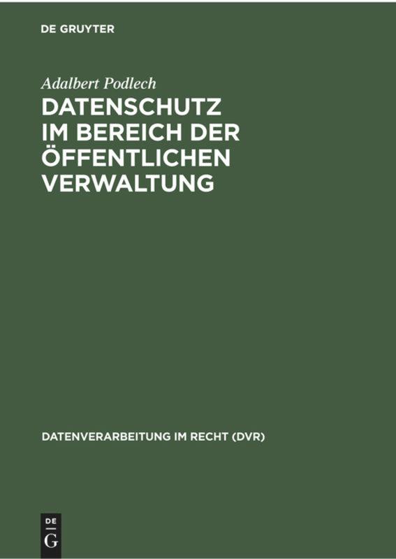 Datenschutz im Bereich der öffentlichen Verwaltung