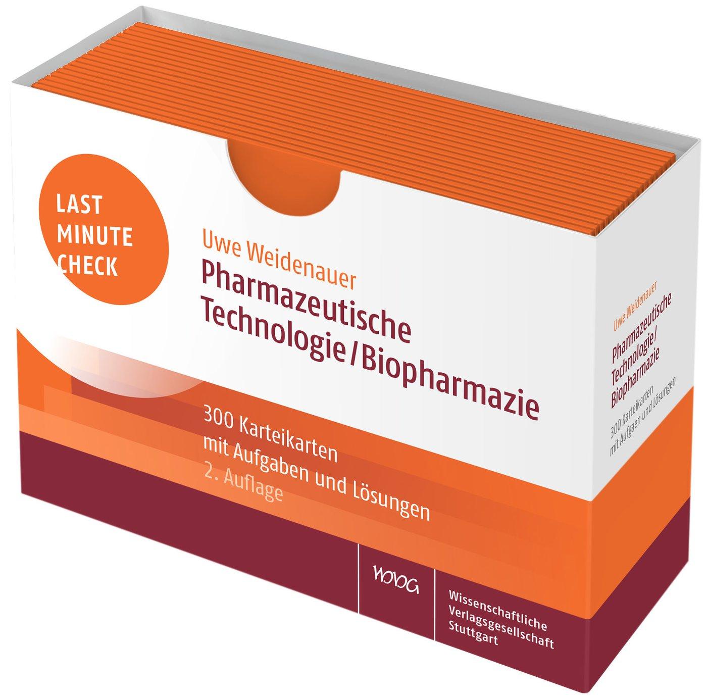 Last Minute Check - Pharmazeutische Technologie/Biopharmazie