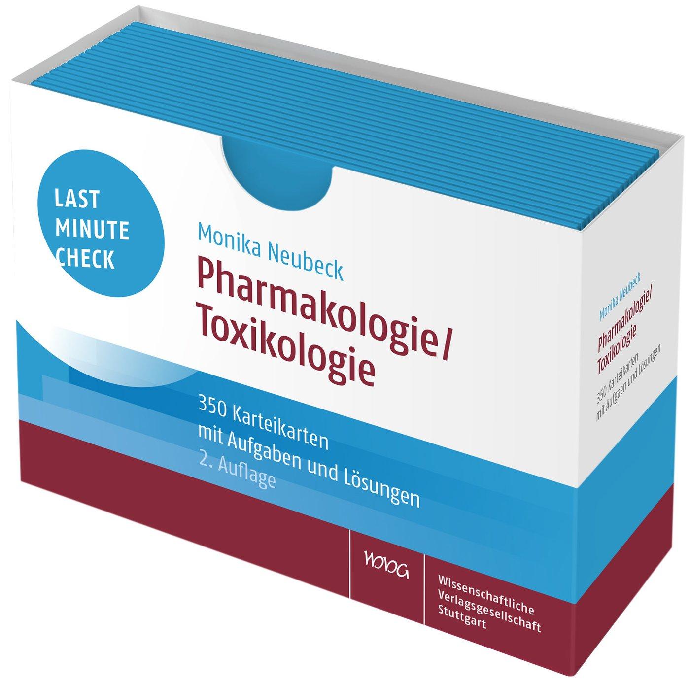 Last Minute Check - Pharmakologie/Toxikologie