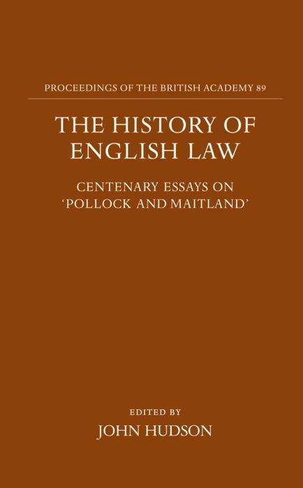 The History of English Law