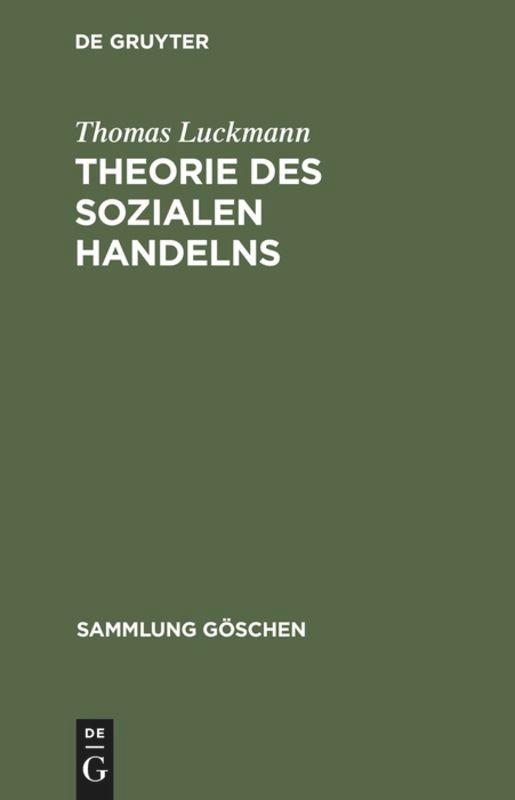 Theorie des sozialen Handelns