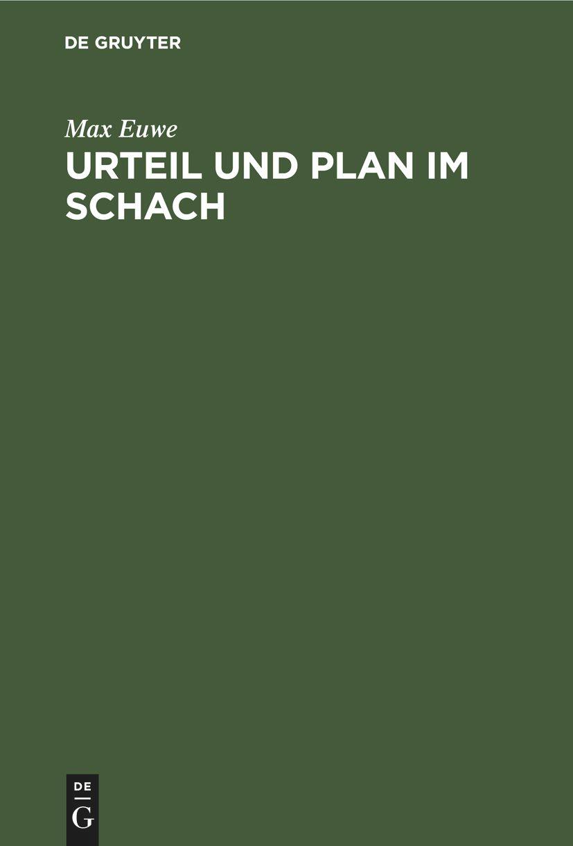 Urteil und Plan im Schach