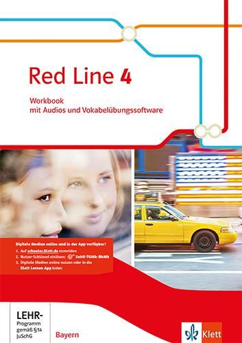 Red Line 4. Ausgabe Bayern. Workbook mit Audios und Vokabelübungssoftware Klasse 8