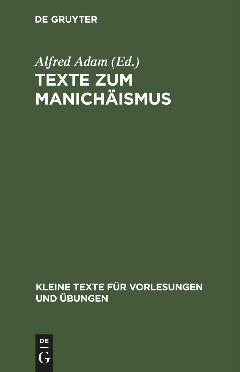 Texte zum Manichäismus